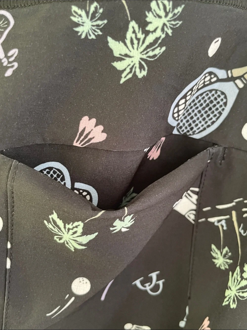 RLX RALPH LAUREN Women’s Black Pickleball Golf Racquetball Tennis Print Skort Sm